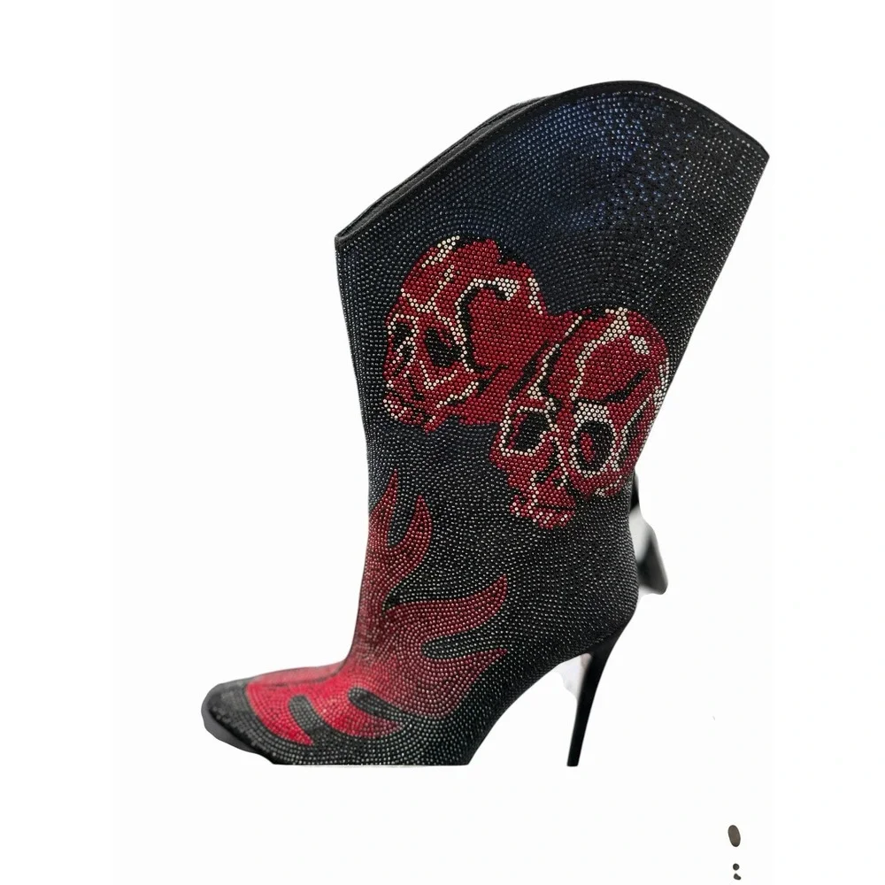 AZALEA WANG  Boots Multi Color NIB Stiletto Size 7.5